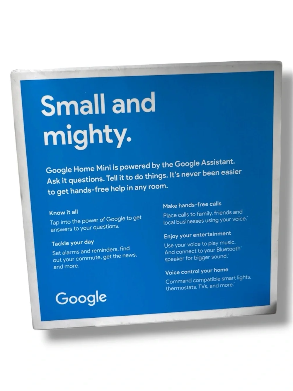 Factory Sealed Google Home Mini Smart Speaker Google Assistant  (GA00210-US)